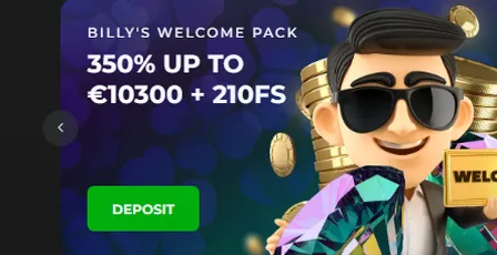 Billy Billion — 100% tot € 5.000 + 100 gratis spins